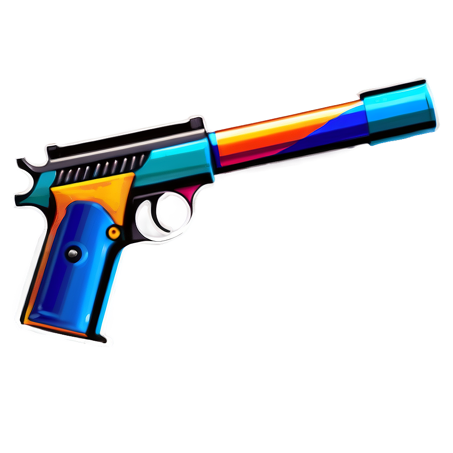 Brightly Colored Toy Gun Png 06212024