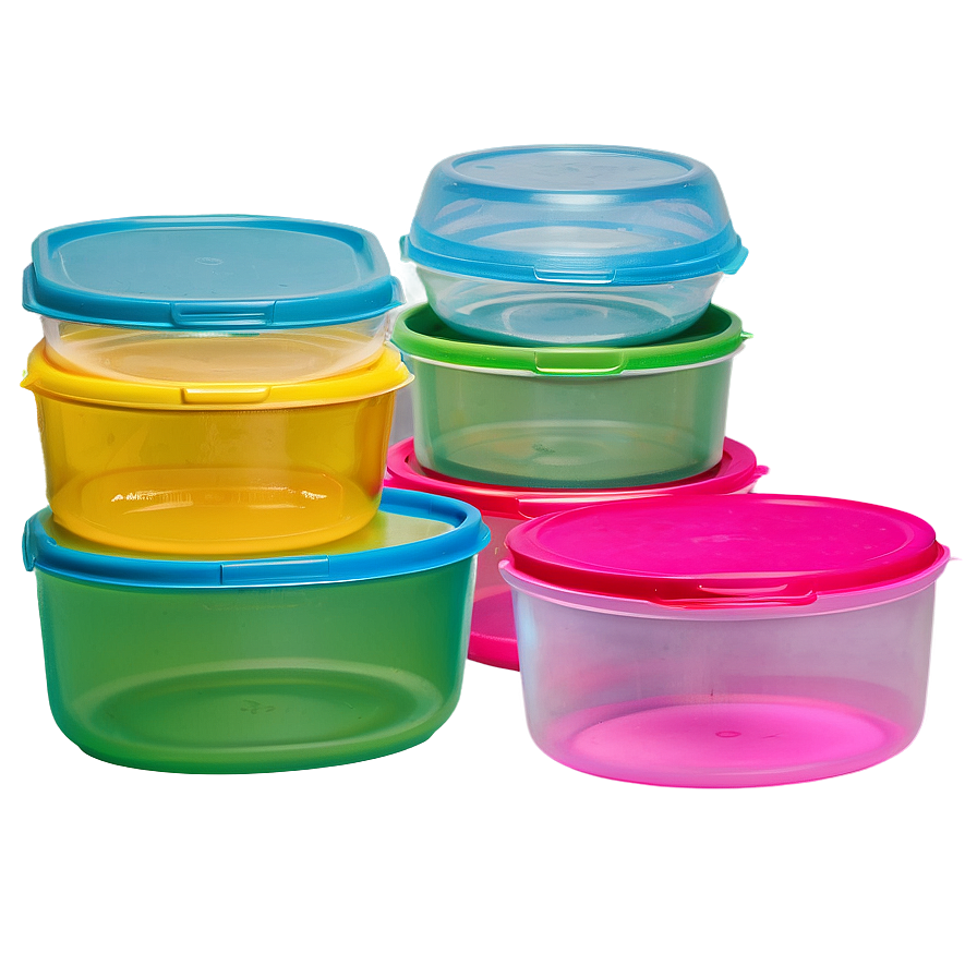 Brightly Colored Tupperware Png 06202024