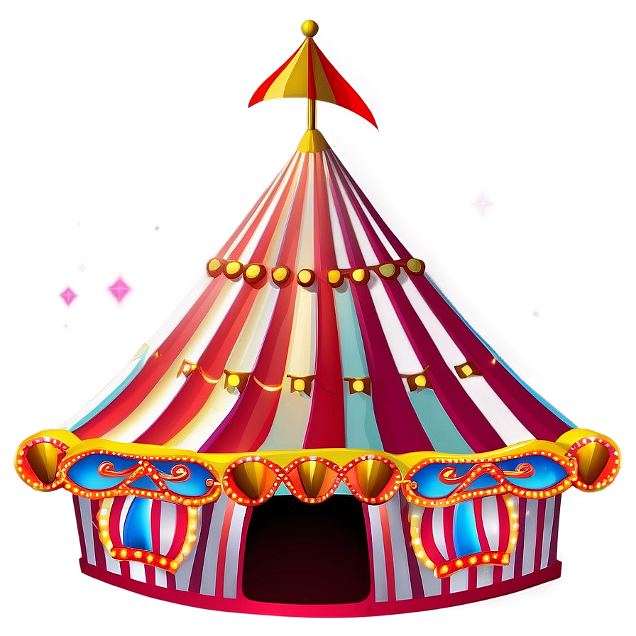 Brightly Lit Carnival Tent Png Abv