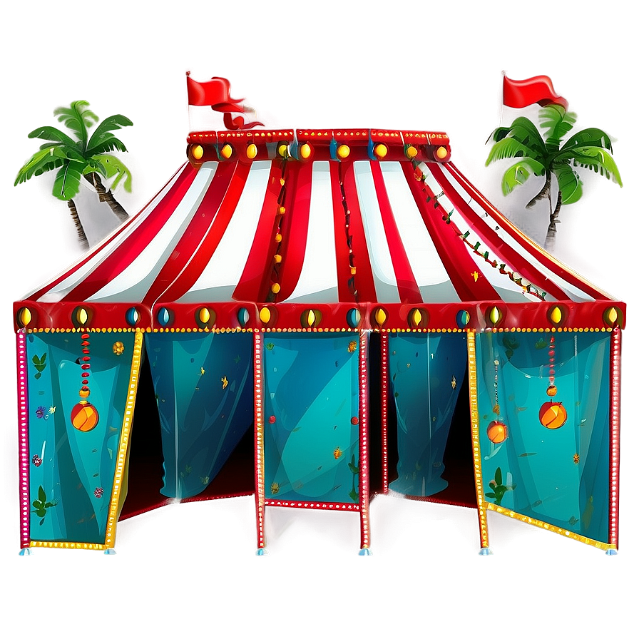 Brightly Lit Carnival Tent Png Vks23