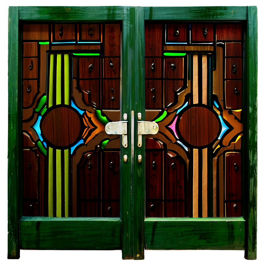 Brightly Painted Door Png Exw66