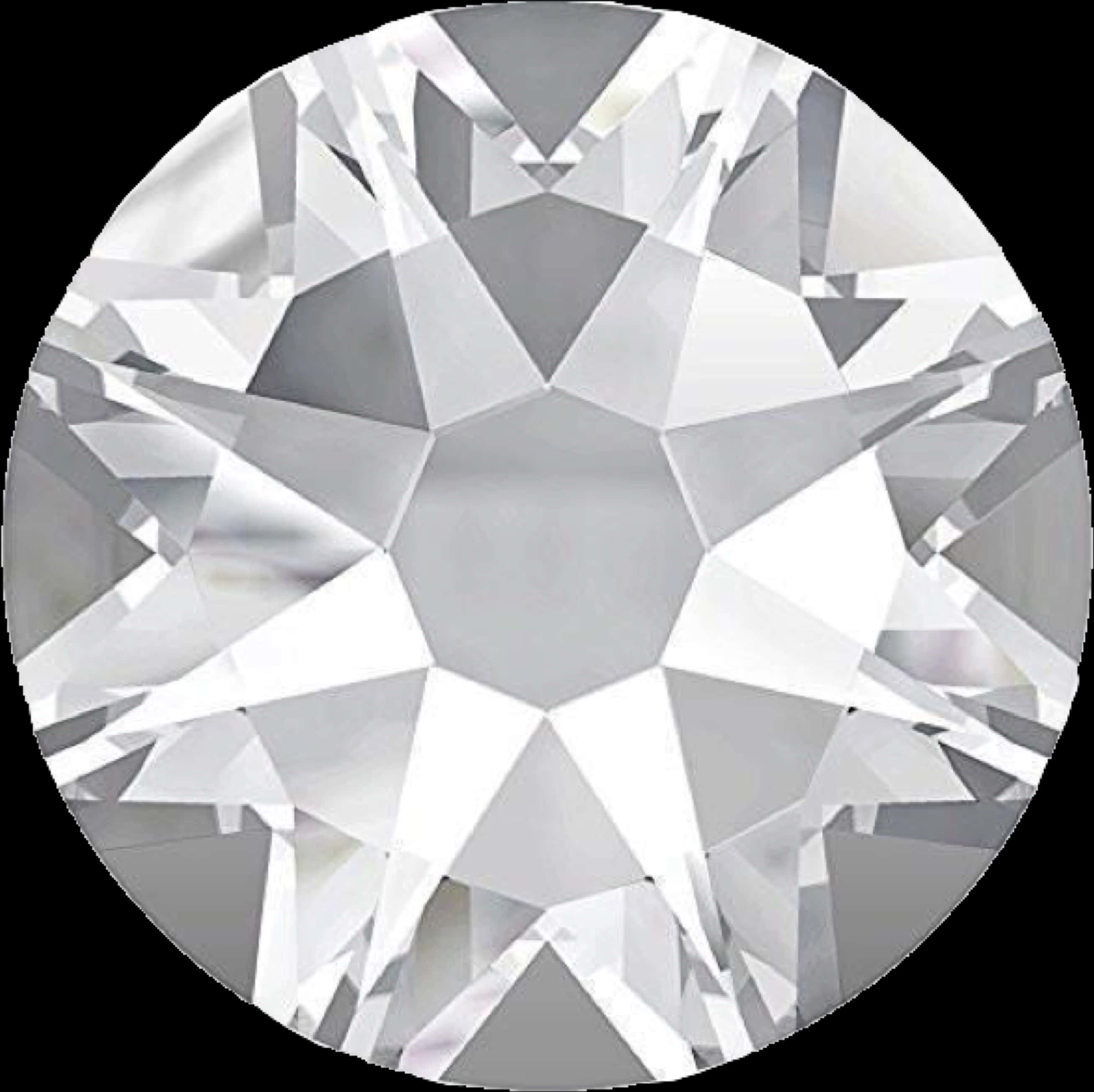 Brilliant Cut Diamond Closeup PNG with transparent background