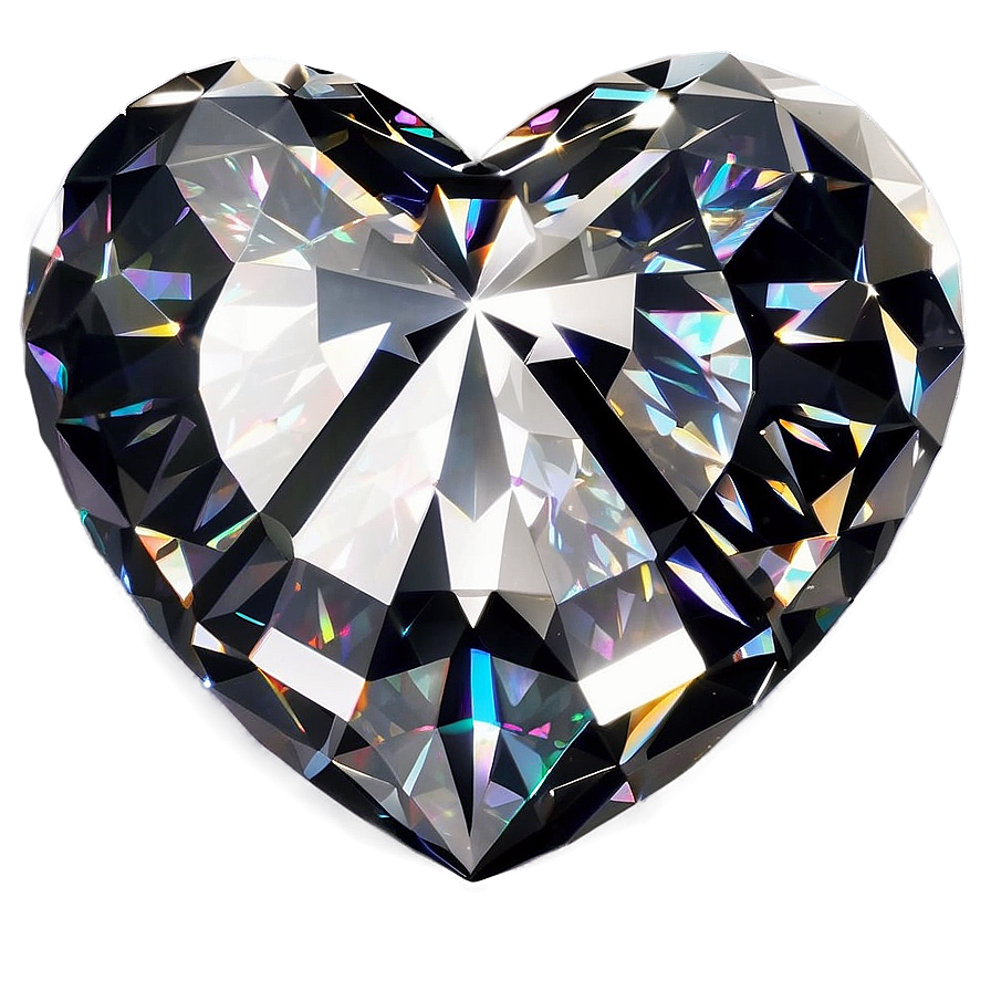 Brilliant Diamond Heart Symbol Png Wbu