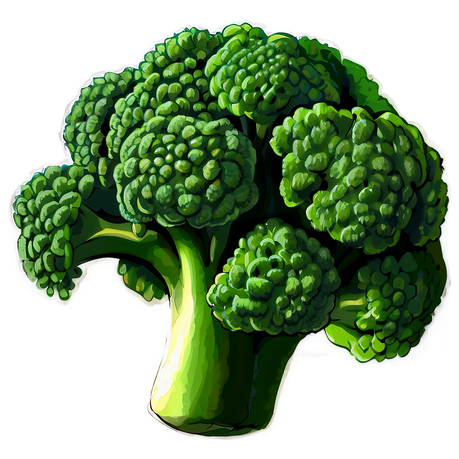 Broccoli Sketch Png 19