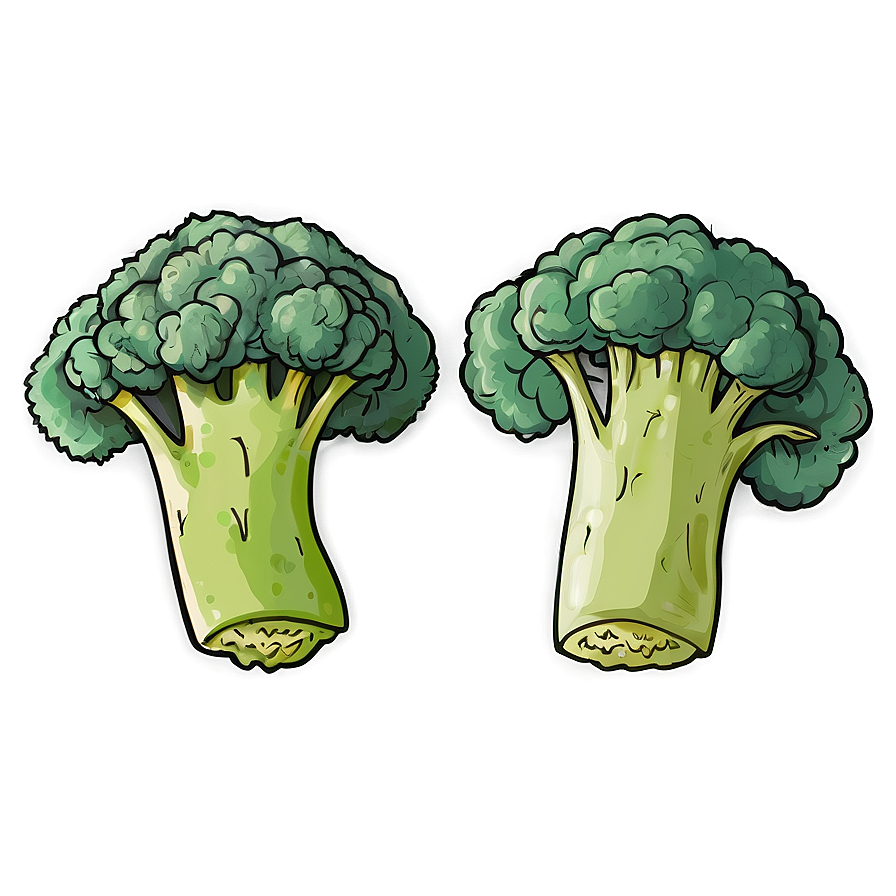 Broccoli Sketch Png Muk48