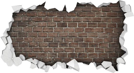 Brick Wall Hole Png Clip Art Transparent - Hole In Brick Wall Png PNG with transparent background