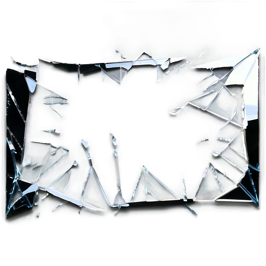 Broken Glass On Black Png 50