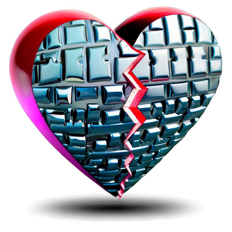 Broken Heart Emoji Design PNG 81 PNG with transparent background