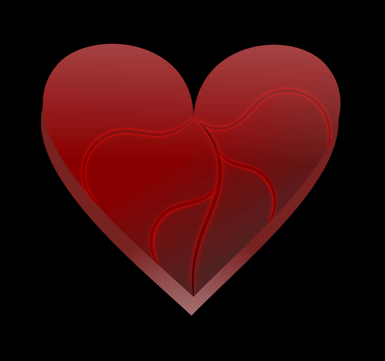 Broken Heart Graphic PNG with transparent background