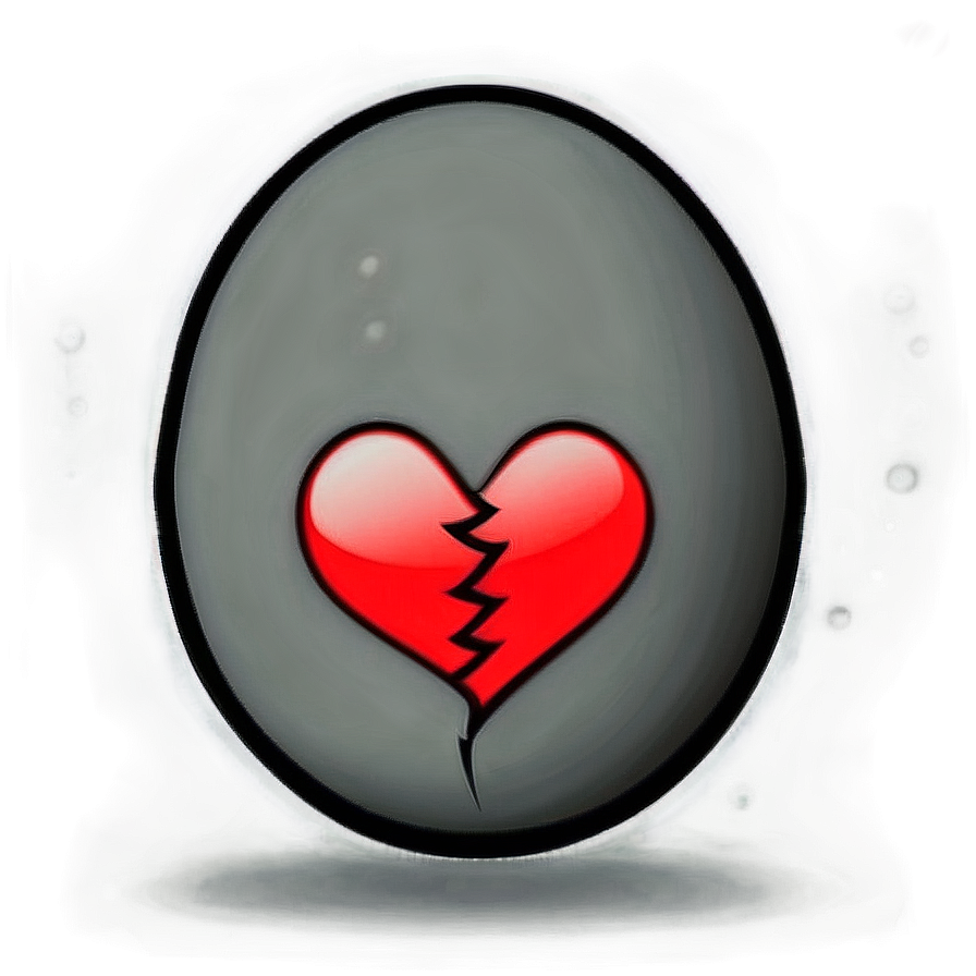 Broken Heart Grief Emoji Png Qfy47