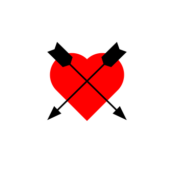 Broken Heart Icon Red Black Background