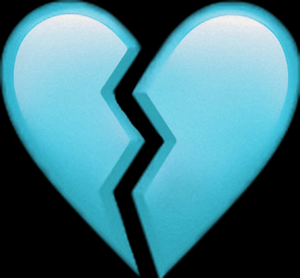 Broken Heart Icon Symbol PNG with transparent background