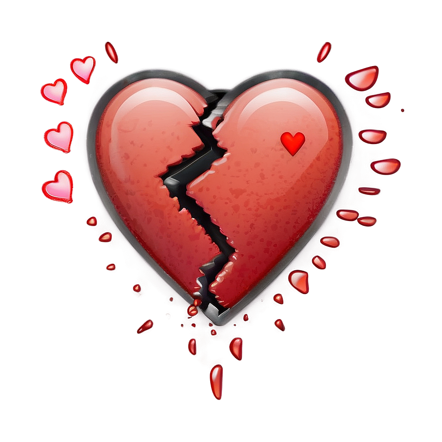 Broken Heart Mood Emoji Png 06122024