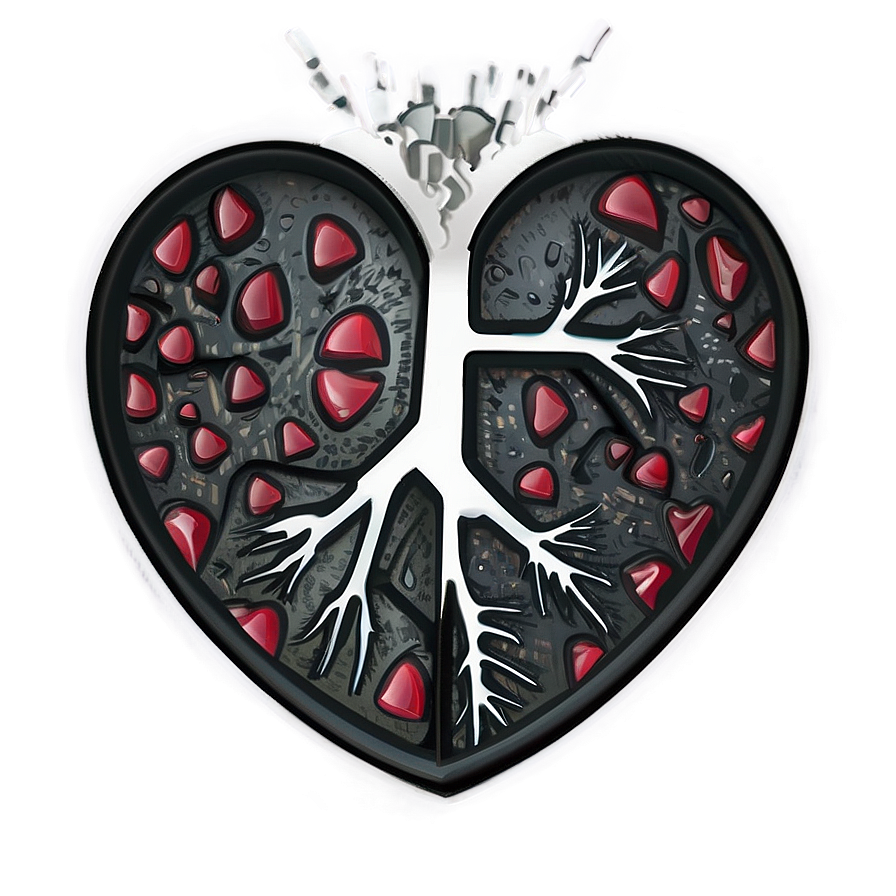 Broken Heart Patch Png Vgq75