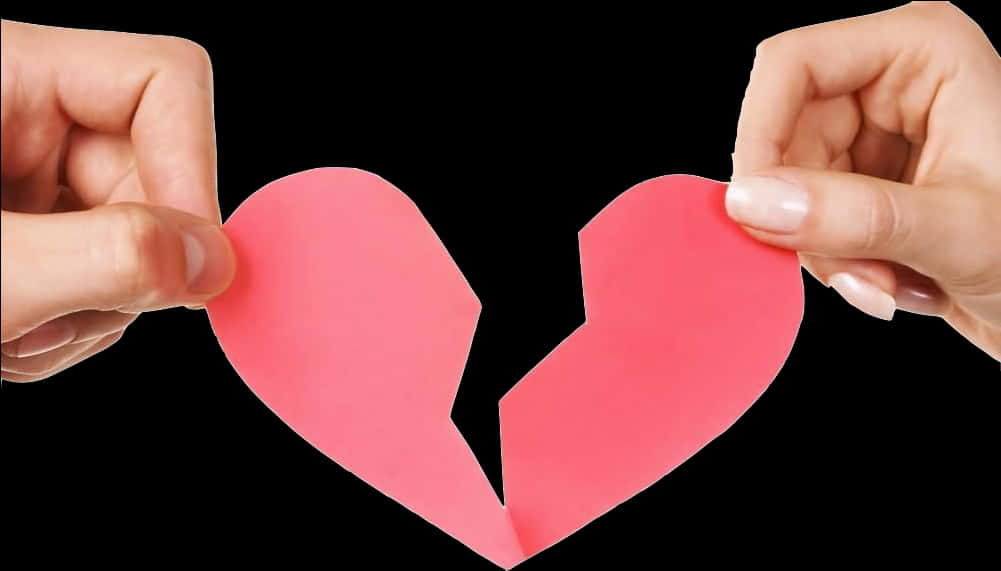 Broken Heart Symbolism PNG with transparent background