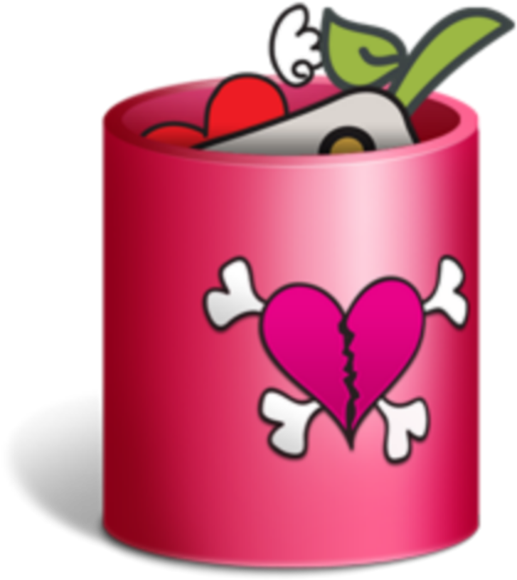 #mq #pink #trash #bin #emoji #emojis #icon - Papelera Kawaii Png, Transparent Png PNG with transparent background