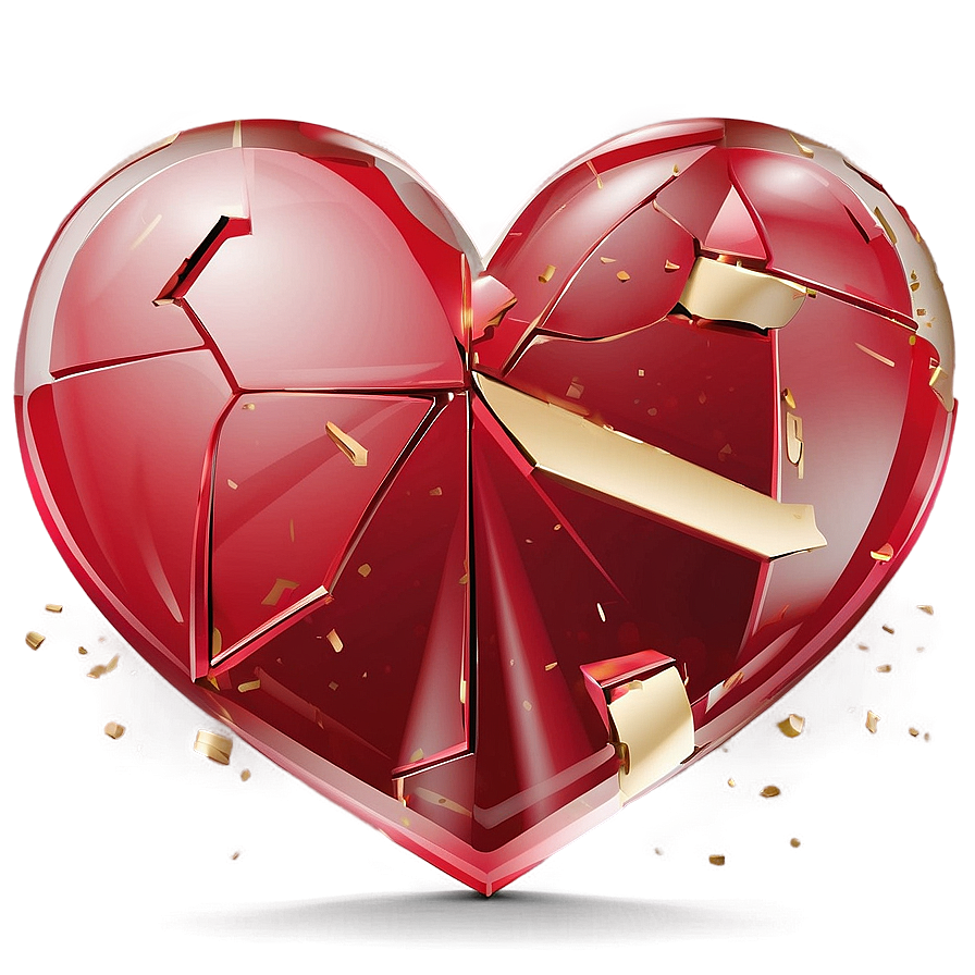 Broken Heart Vector Png 12