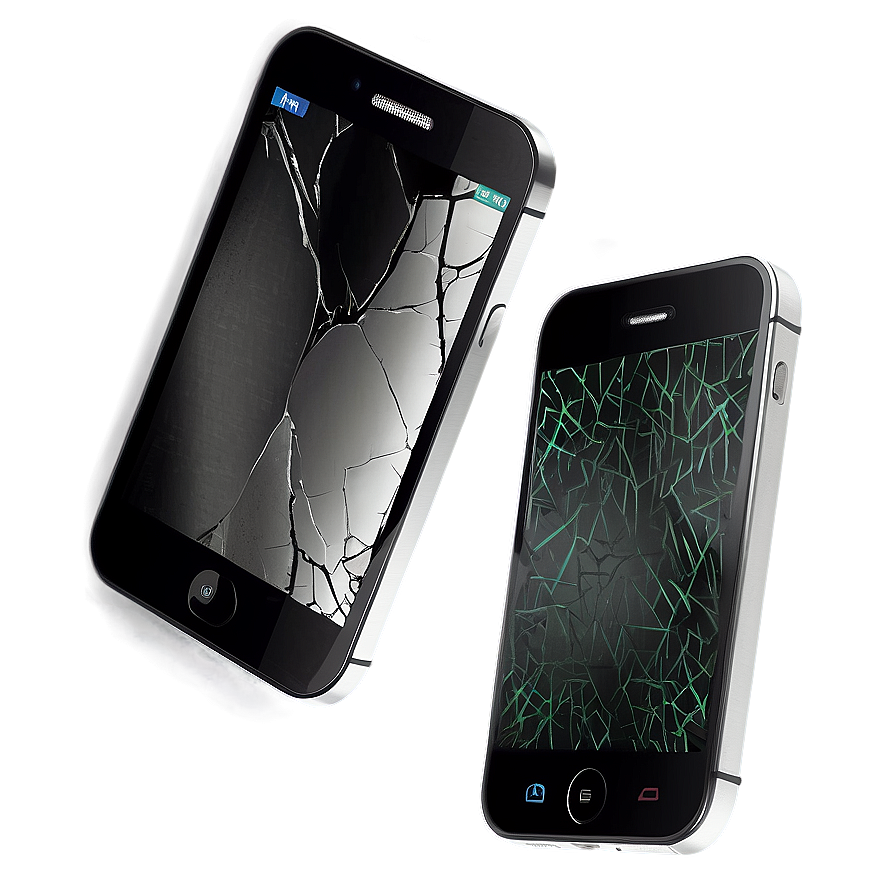 Broken Mobile Screen Illustration Png 06112024