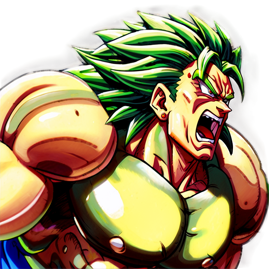 Broly Fierce Fight Png 05062024