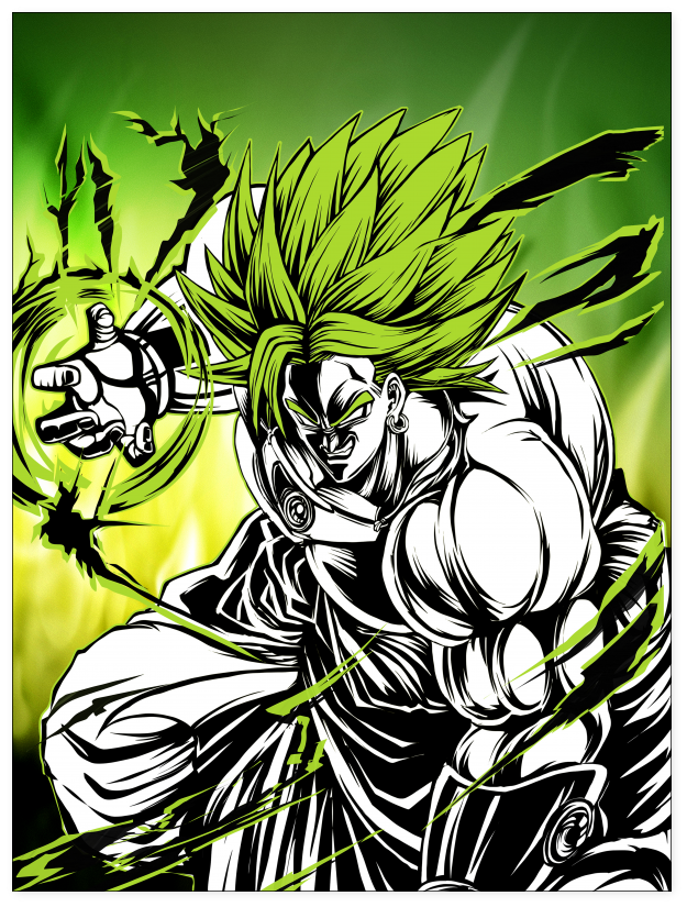 Broly Poster, HD Png Download PNG with transparent background