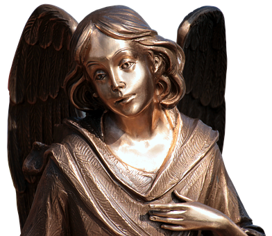 Bronze Angel Sculpture