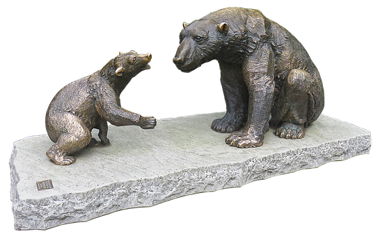 Bronze Bear Sculpture