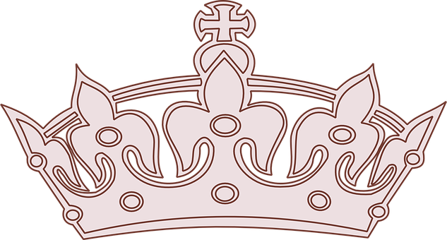 Bronze Crown Graphic PNG with transparent background