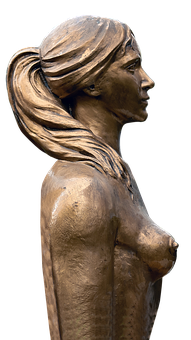 Bronze Sculpture Profileof Woman