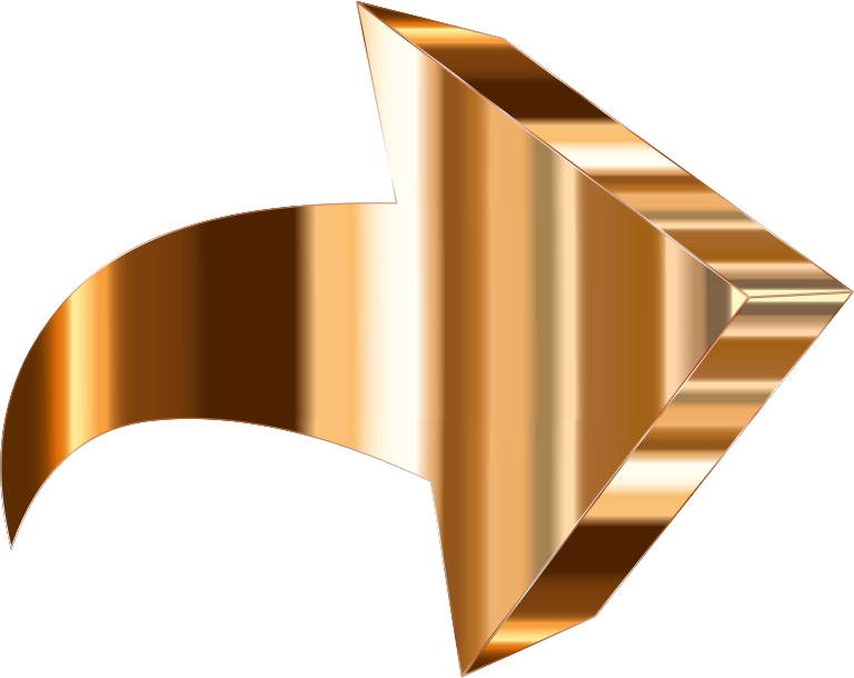 Bronze3 D Arrow Graphic