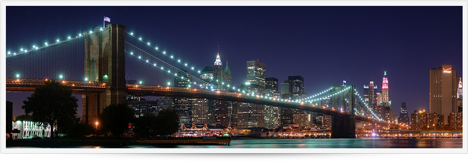 Brooklyn Bridge Night Skyline