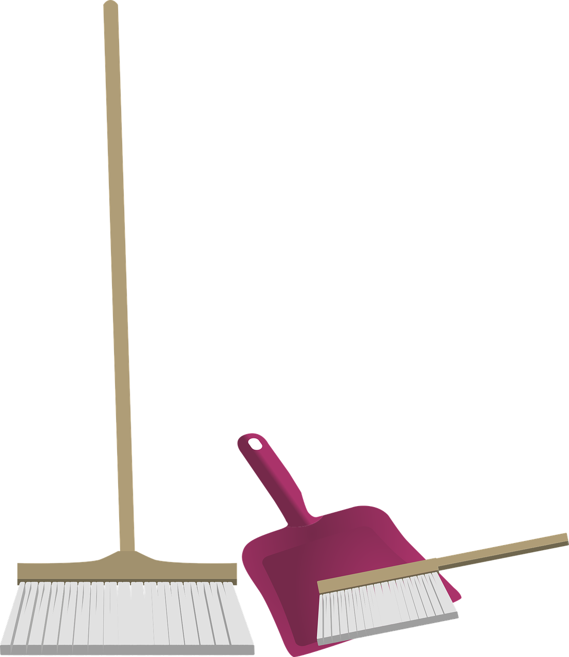 Broomand Dustpan Vector