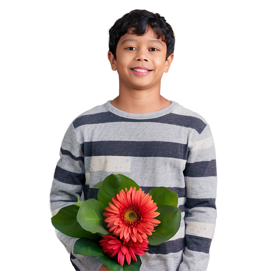 Brother With Flowers Png Kpi56