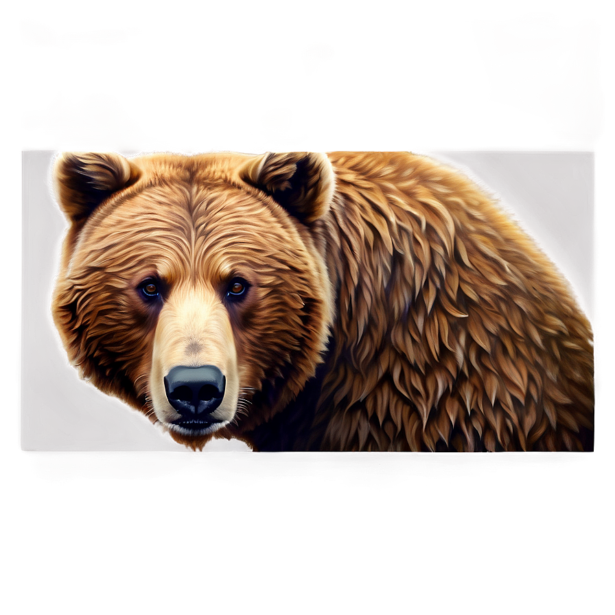 Brown Bear Face Design Png 06292024