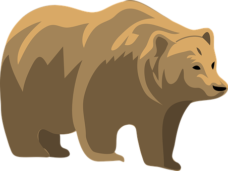 Brown Bear Graphic PNG with transparent background