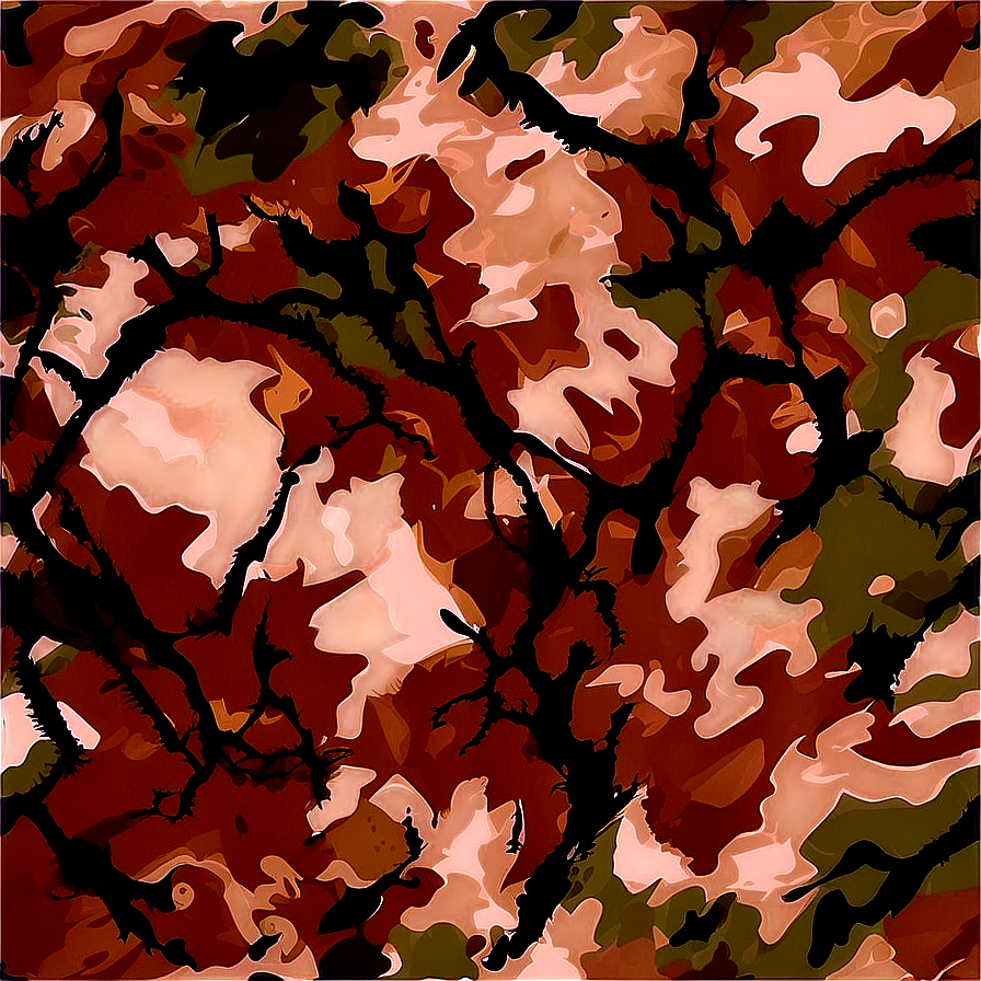 Brown Camo Print Png Ace