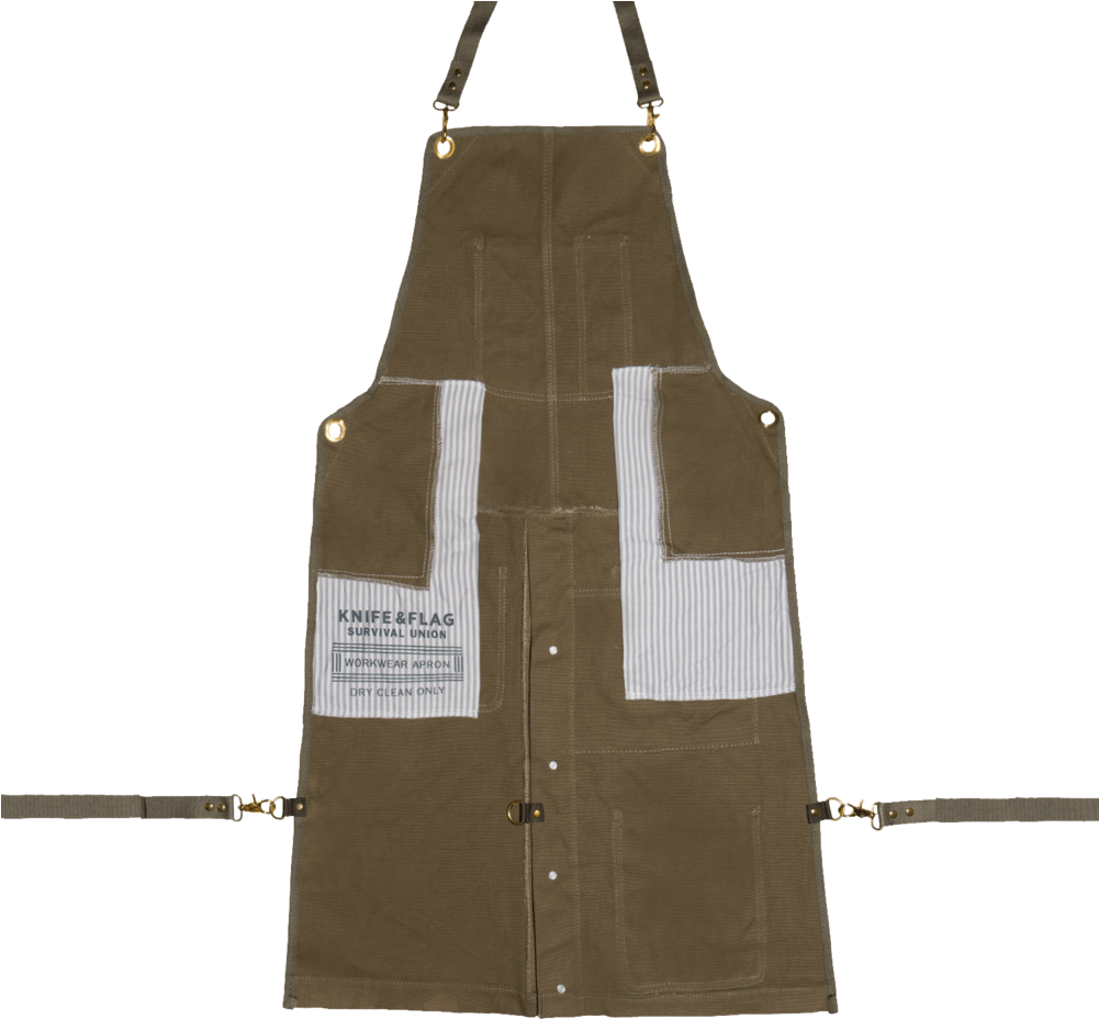 Brown Canvas Workwear Apron