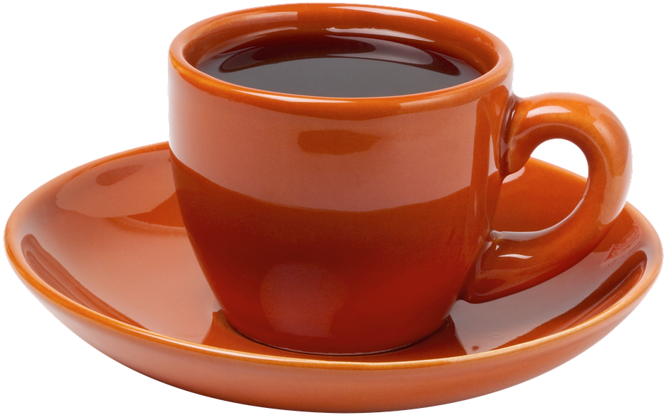 Brown Coffee Cupon Saucer PNG with transparent background