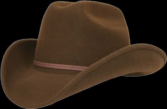 Brown Cowboy Hat Isolated PNG with transparent background