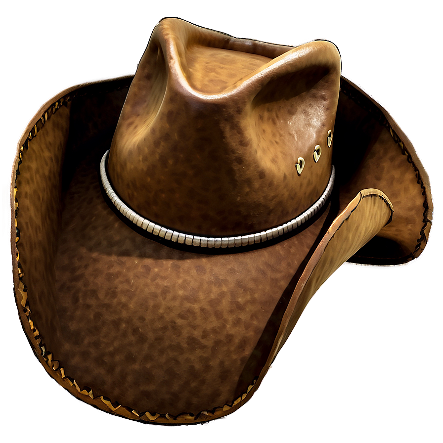 Brown Cowgirl Hat Png 06132024