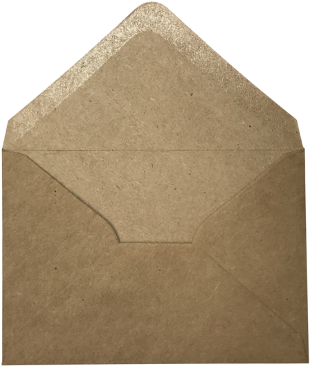Harvest Kraft Rsvp Envelope - Open Brown Envelope Png, Transparent Png PNG with transparent background
