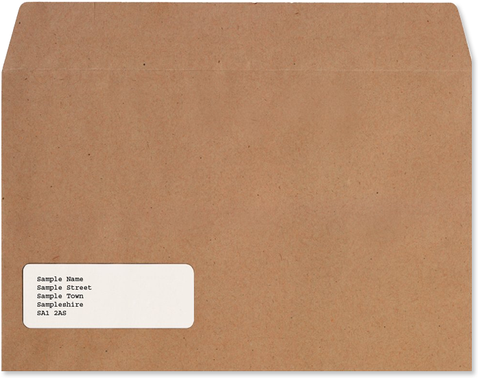 Brown Envelope With Name, HD Png Download PNG with transparent background