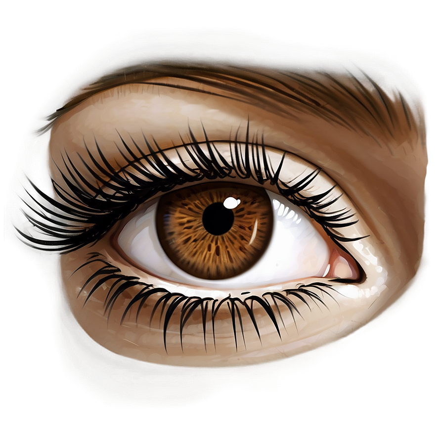 Brown Eyelash Extensions Png 55 Image