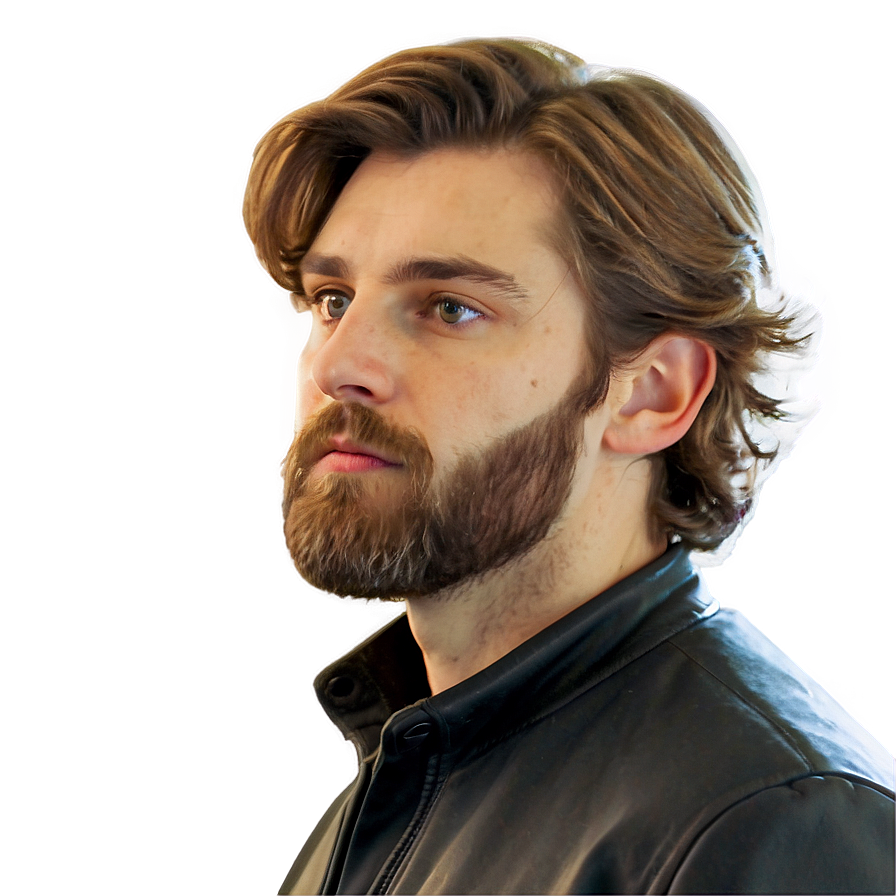 Brown Hair Beard Man Png 05252024