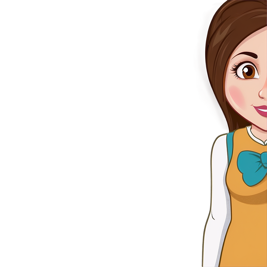 Brown Hair Cartoon Character PNG jbo95 PNG image with a transparent background, free high-resolution download