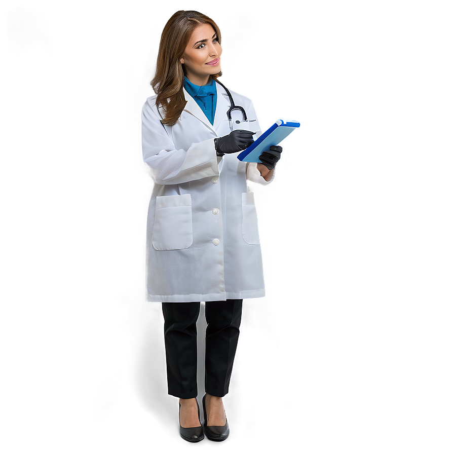 Brown Hair Scientist In Lab Png 45