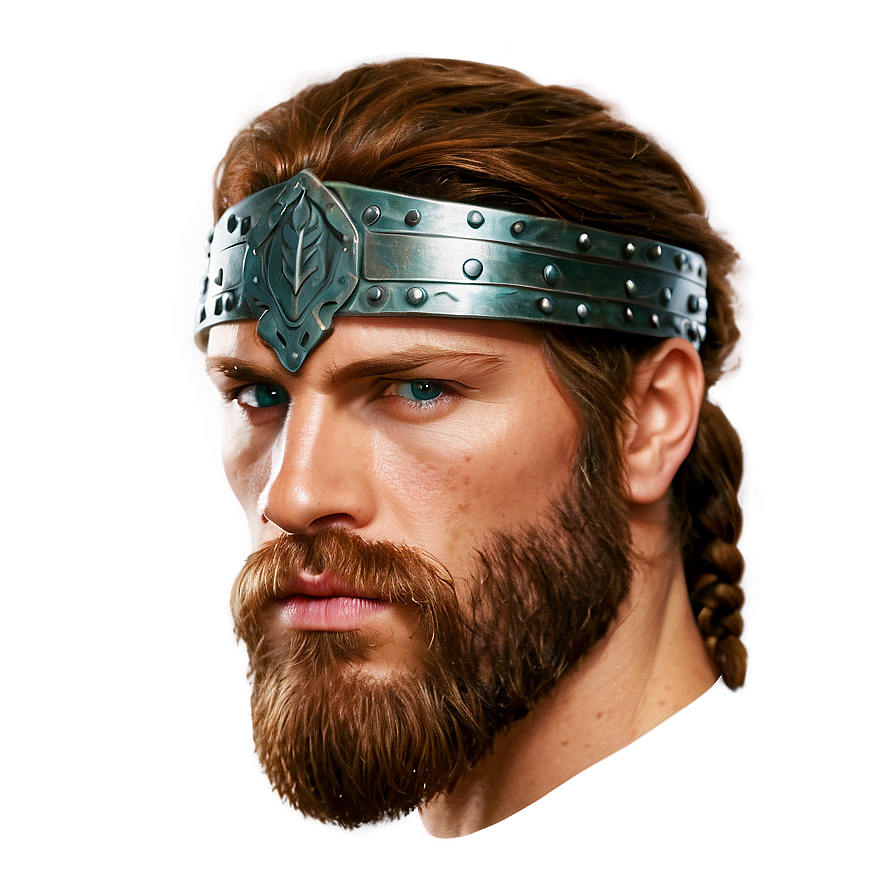 Brown Hair Viking Warrior Png Fkn