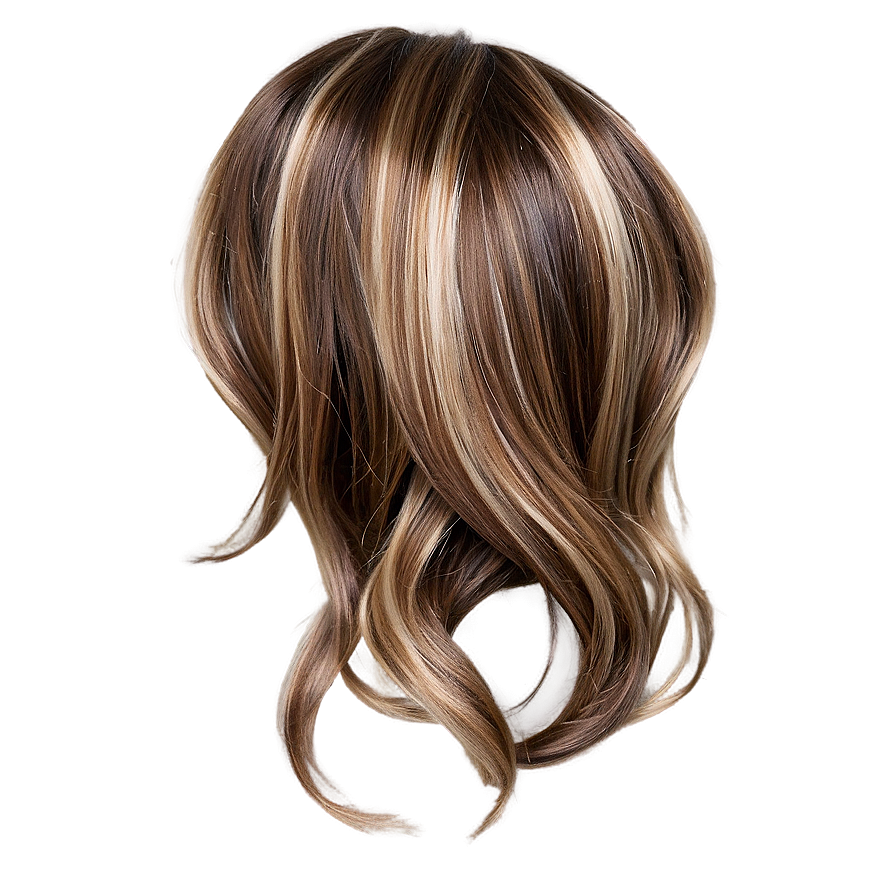 Brown Hair With Highlights Png Vhd