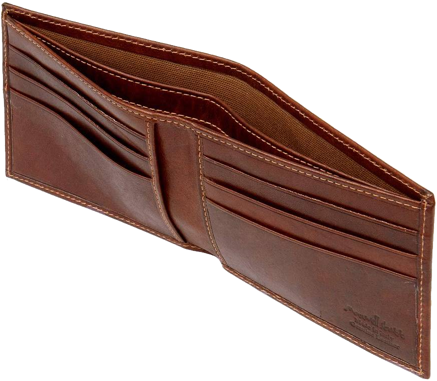 Brown Leather Bifold Wallet