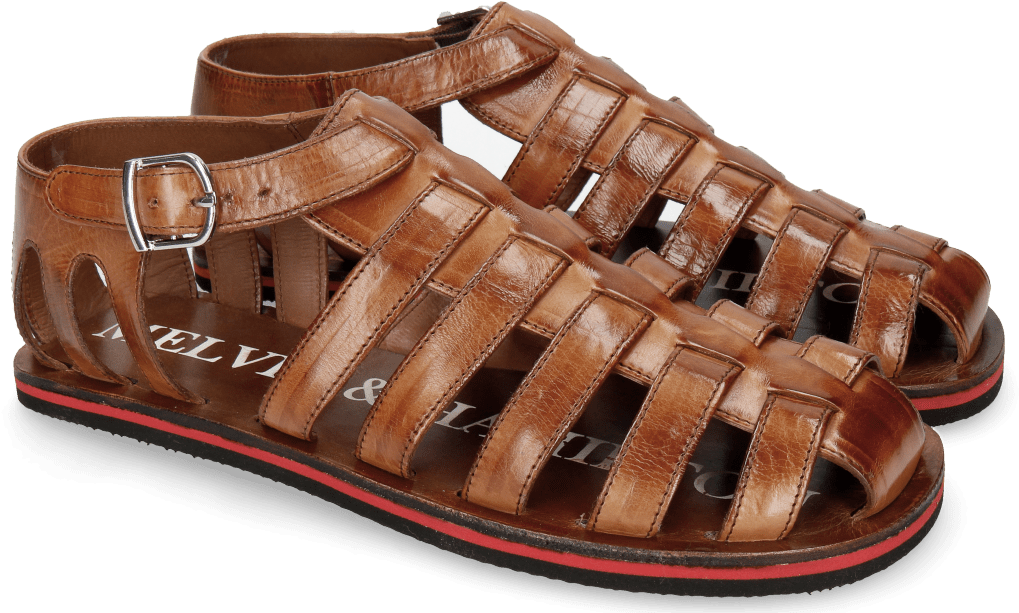 Brown Leather Fisherman Sandals