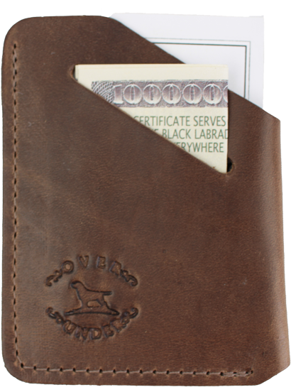 Brown Leather Walletwith Cash PNG with transparent background